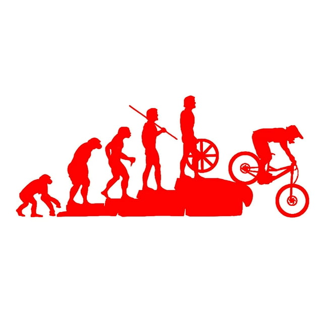 Trayknick Autocollants Réfléchissants Amusants Évolution Humaine Vtt Vélo Voiture Véhicule Décoration
