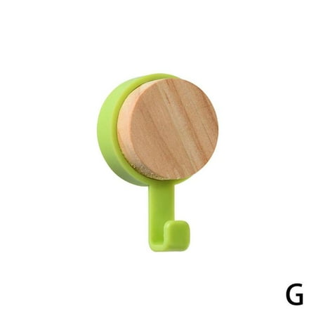 

Wooden Self-adhesive Hooks Wall-Mounted Rack Hanger Home Hanging Decor X8V5