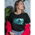 thumbnail image 2 of Dangerous Seas T-Shirt Women -Anthony Chirstou Designs, Female 5X-Large, 2 of 4