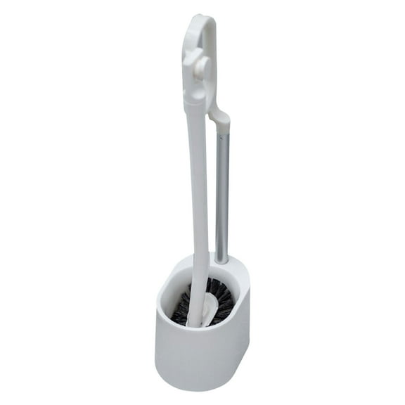 Nkmbld Toilet Brush and Holder Set for Bathroom Cleaning Toilet Brush with Quick Drying, White