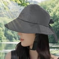 thumbnail image 6 of Baoblaze 58 - 60 cm Fishing Hat Wide Brim Cap for Female Women's Cycle Grey, 6 of 8