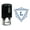 Blue, variant on Printtoo L Alphabet Swirl Border Triangle Monogram Initial Self Inking Rubber Stamp Office Stationary