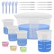thumbnail image 1 of Silicone Resin Mixing Measuring Cups for Resin Supplies, 600ml/20oz Bowl, 250 & 100ml Thickened Reusable Silicone Cups, 1 of 5