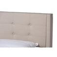 thumbnail image 4 of Baxton Studio Casol Lit Plateforme Taille Complète en Tissu Beige Transitionnel Style Mid-Century Modern, 4 of 5