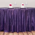 thumbnail image 3 of BalsaCircle 120" Sequin Round Tablecloth Purple, 3 of 6