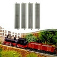 thumbnail image 6 of 4 Pieces Model Train Track HO Scale Railroad Track DIY Assembly PP Iron Material for 1:87 Table Activity Kids, 6 of 9
