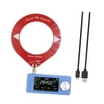 thumbnail image 4 of Mini radiodifusión SI4732 con buena recepción, conector para auriculares y antena de bucle Rojo azul, 4 of 9