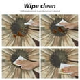 thumbnail image 4 of JEUXUS  Rustic Daisy Tablecloth Round, Vintage Sunflowers on Wooden Board Table Cloth Farmhouse Spring Summer Decorations Table Cover for Parties Picnic Kitchen Dinner Decor Indoor, 4 of 7