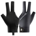 thumbnail image 1 of Guantes de billar profesionales D258 ligeros y transpirables de tres dedos, antideslizantes, para billar individual, 1 of 6