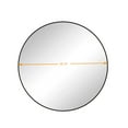 thumbnail image 7 of 39" Round Wall Mirror, Black Metal Framed Circle Mirror for Bathroom & Living Room, Oversized Vanity Mirror with Rust-Resistant Frame, Modern Dressing Mirror for Bedroom Decor, Large Home Wall Decor, 7 of 7