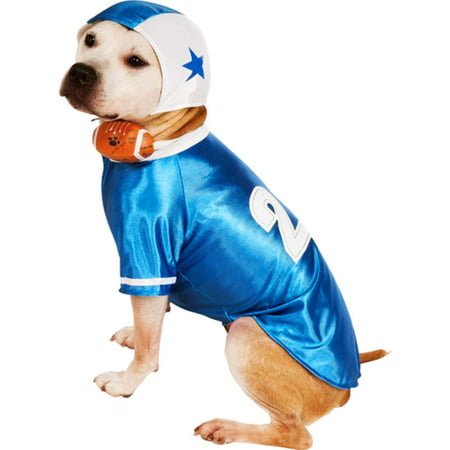 Blue Football Player Dog Costume