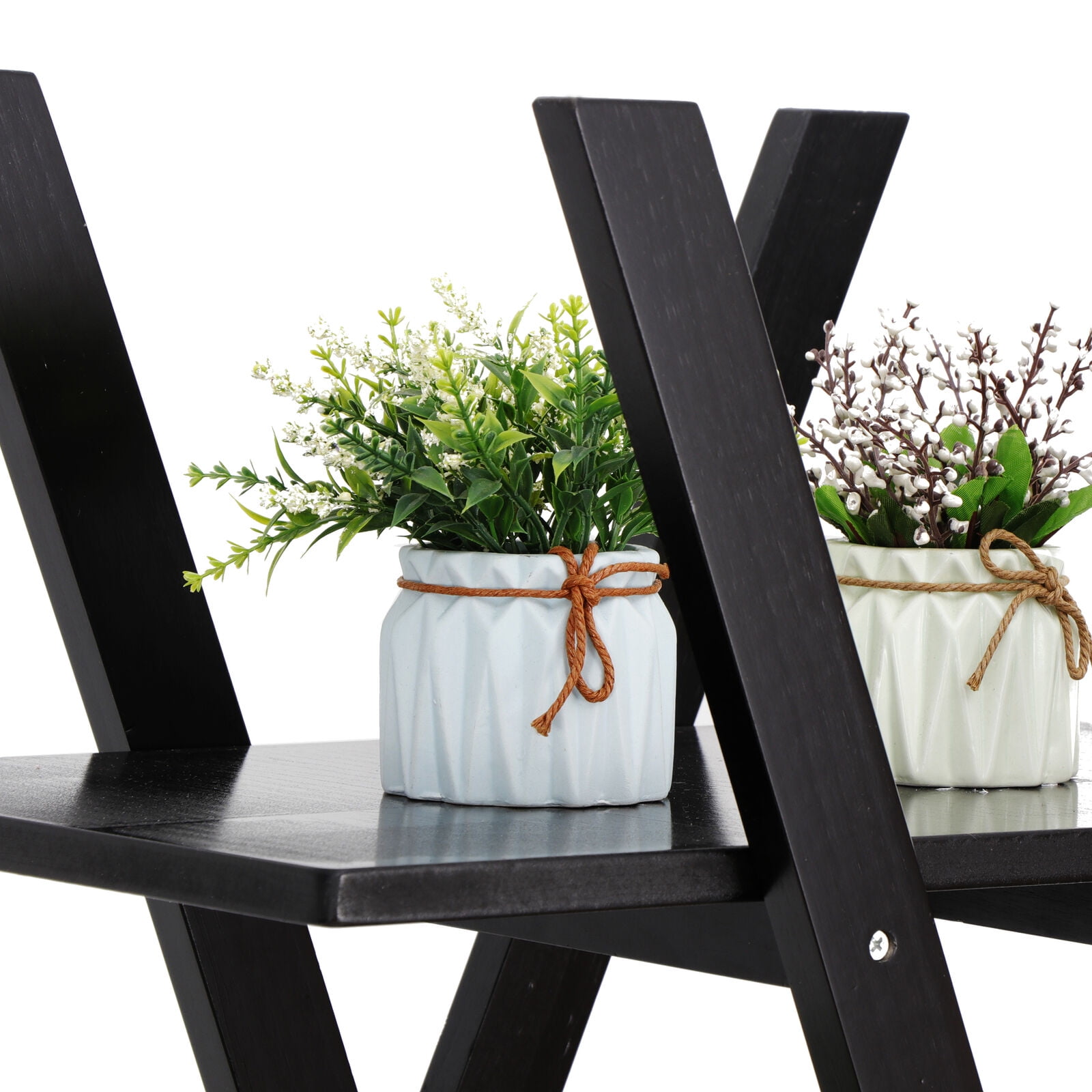 ZENSTYLE 4 Tiers A Shaped Bookshelf Organizer Media Storage Cabinet RackZENSTYLE 4 Tiers A Shaped Bookshelf Organizer Media Storage Cabinet Rack