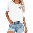 thumbnail image 2 of Basic Tees for Women Short Sleeve Crew Neck Graphic Printed T Shirts 2026 Spring Fashion Casual Tops, 2 of 5