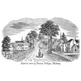 thumbnail image 2 of Mill Town Medway 1839. Nfactory Village At Medway Massachusetts. Wood Engraving American 1839. Print by, 2 of 4