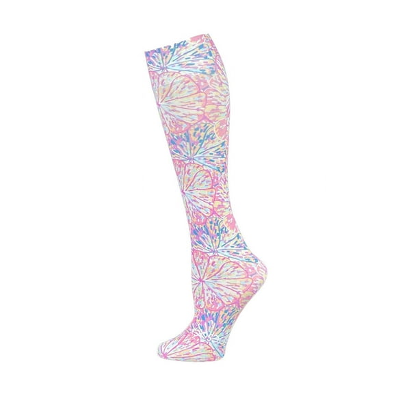 Hocsocx Citrus Pink Blossom Socks Medium