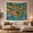 Whimsical State Map, variant on US Map with Icons and Ocean in Whimsical Illustration for Kids, Educational Geography Wall Art, Back to School Gift Tapestry Wall Hanging for Classroom and Playroom