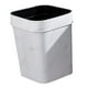 thumbnail image 1 of Pequeño bote de basura, contenedor de basura, cesta con , cuadrado, cesta de basura de 14 litros, cubo de basura para sala de estar, baño, , Blanco Macarena Bote de basura, 1 of 5