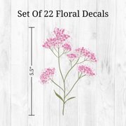 Wall Palz Pastel Wildflower Wall Sticker 22 Count
