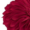 thumbnail image 6 of JWH 3D Handmade Round Decorative Sunflower Wool Throw Pillows for Bed Sofa 14 inch Red, 6 of 9