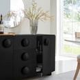 thumbnail image 5 of Sonnet Sideboard Storage Cabinet in Black, 5 of 10