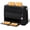 Black, variant on Long Slot Toaster 2 Slice Toaster with 6 Shade Settings, Bagel/Cancel, Extra Wide Slots, Removable Crumb Tray, for Bagels, Waffles, Breads, Puff Pastry, Snacks (2-Slice, Red)