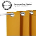 thumbnail image 3 of ChrisDowa Grommet Blackout Curtains for Bedroom and Living Room - 2 Panels Set Thermal Insulated Room Darkening Curtains (Dark Grey, 42 x 63 Inch), 3 of 10