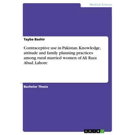 Contraceptive use in Pakistan. Knowledge, attitude and family planning practices among rural married women of Ali Raza Abad, Lahore -