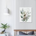 thumbnail image 4 of HENGT  Watercolor Botanical Wall Art Boho Floral Canvas Wall Decor Prints Sage Green Wildflower Wall Art Modern Flower Pictures Botanical Painting for Bedroom Bathroom, 4 of 5