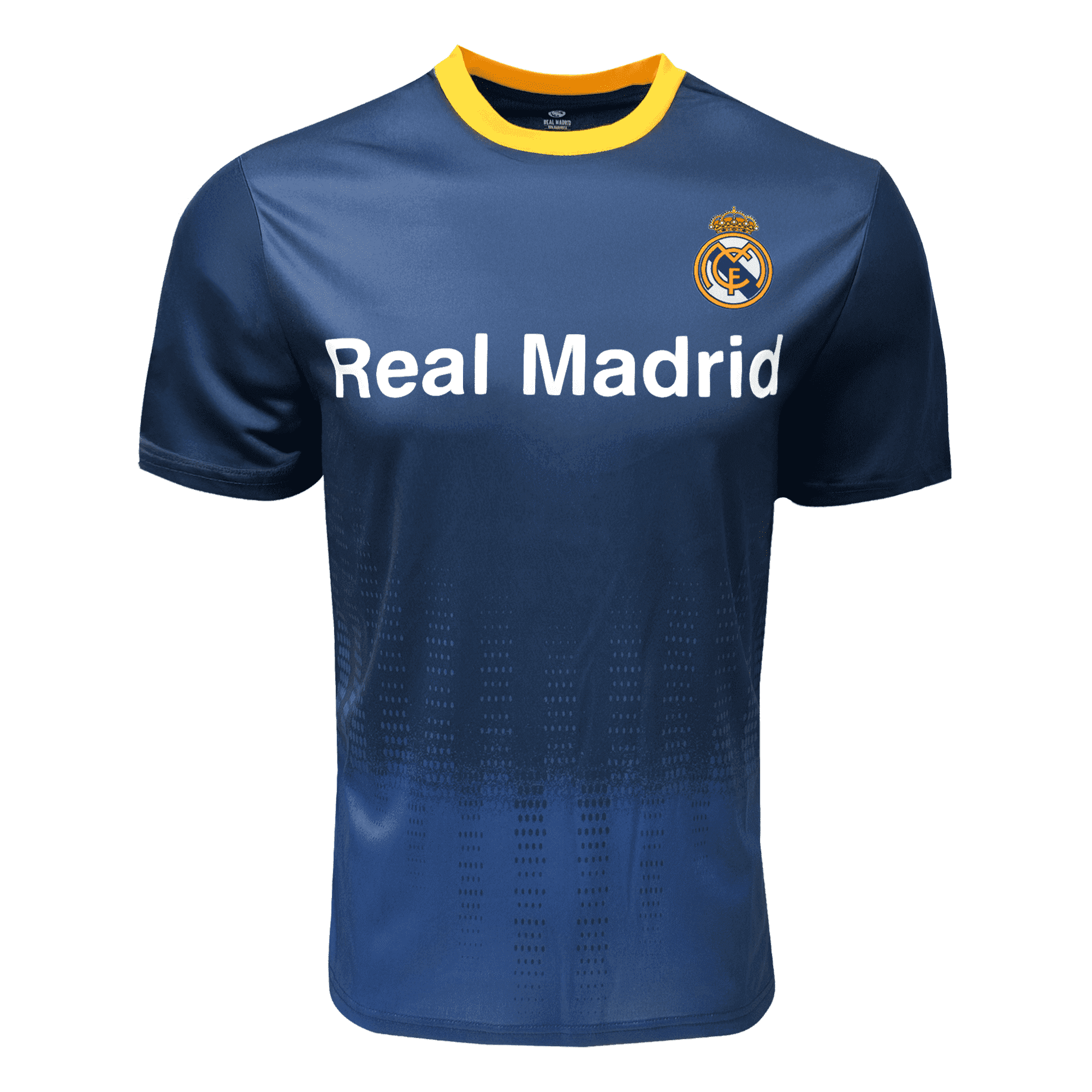 Icon Sports Real Madrid Navy/Gold Polyester Jersey, Adult S-XL