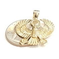 thumbnail image 5 of New 14k yellow Gold Scarab Egyptian falcon Pendant charm gift fine jewelry 4.6g, 5 of 12