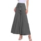 thumbnail image 1 of Pantalones Boho para Mujer INSPIRE CHIC con Cintura Alta Elástica y Volantes, Pantalones Palazzo de Pierna Ancha Chic, Talla XS, Gris, 1 of 6