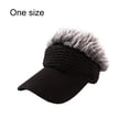 thumbnail image 2 of Jiibva Casual Concise Sun Shade Hat For Men Hip Hop Adjustable Wigs Baseball Cap Personalized Spiky Hairs Baseball Hat, 2 of 7