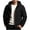 Black, variant on Mens Rain Jacket Lightweight Solid Color Windproof And Waterproof Zipper Parka Coat Athletic Coat Hooded Outwear Winter Fall Outerwear with Pockets