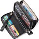 thumbnail image 5 of Monedero pequeño para mujer, tarjetero con bloqueo Rfid, cartera plegable para mujer, tarjetero de cuero con cremallera, 32 ranuras, 5 of 5