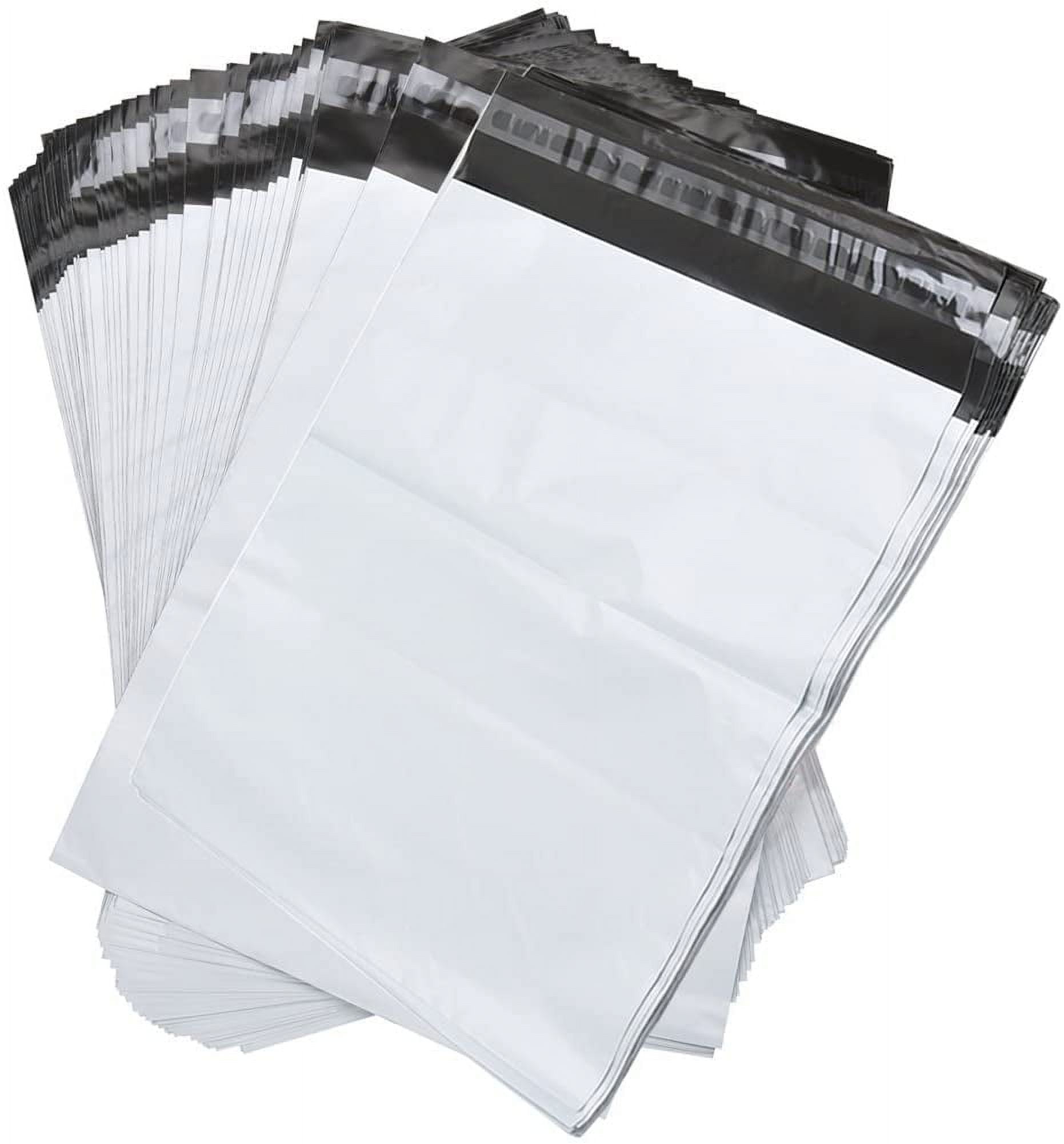 SJPACK 12x15.5-inch Poly Mailers Envelopes Shipping Bags, 2.5 Mil White Pouches Self-Sealing Postal Bags(1000 Bags)