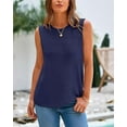 thumbnail image 6 of FreshPretty Women's Sleeveless Sweater Vest Summer Crew Neck Ribbed Knit Lightweight Pullover Casual Loose Fit Tank Tops, 6 of 8