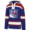 thumbnail image 2 of Men's '47  Blue New York Rangers Superior Lacer Hoodie, 2 of 3