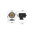 thumbnail image 4 of Faros de Luces Led Para Motos Auto Doble Impermeable Par, Negro, 4 of 5