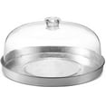 thumbnail image 5 of Godinger Cake Stand, Cake Plate Server with Dome, Galvanized Metal Serving Tray and Shaterproof Acrylic Lid, 5 of 5