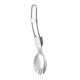 thumbnail image 1 of Cubiertos plegables, utensilios de cocina, vajilla portátil, compactos, ligeros, de metal. Cuchara de ensalada, 1 of 9
