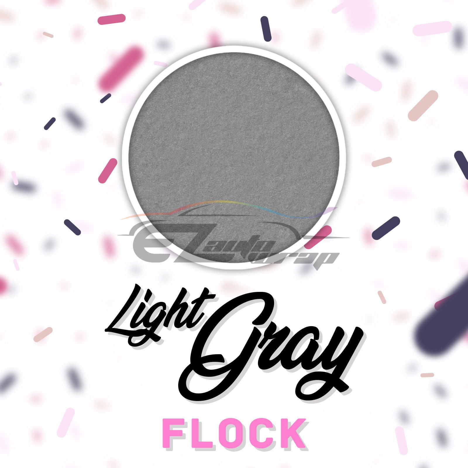 ESSMO Light Gray Flock Heat Transfer Vinyl HTV Sheet T-Shirt 20" Wide Iron On Heat Press DF16 20"x480"