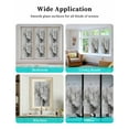 thumbnail image 6 of Window Privacy Film Gray Marble Texture Stained Glass Window Film Decorative Sun Block Window Cover Vintage Greyish Golden Texture Window Clings Static Adhesive Sticker for Bathroom 17.7"x39.3", 6 of 6
