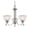 Nickel, variant on ElkLighting Hamilton 3 Light Chandelier, Brushed Nickel