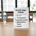 thumbnail image 3 of Basic Ware Acrylic Sign Holder 6 Pcs, 5" x 7" Clear, 3 of 6