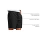 thumbnail image 4 of Shorts deportivos para hombre CRZ YOGA 7" negro XL, 4 of 6