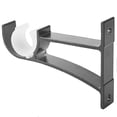 thumbnail image 3 of Matsuzay Estilo moderno del soporte de barra de ventana resistente de aluminio para la decoración del hogar 2. - Está hecho de aleación de Sombras de ventana blanco 6 piezas, 3 of 6