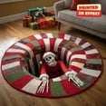 thumbnail image 4 of Outdoor Christmas Decorations Carpet Halloween 3D Rug – Halloween Optical Rugs Decorative Rug With Depth Pattern Theme Skeleton Pumpkin Patterns Soft & Fabric For Home Parties Polyester carpet, 4 of 6