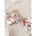 thumbnail image 4 of Infant Baby Girls 3 Piece Outfits Ribbed Long Sleeve Romper and Flared Pants Headband Set, 4 of 9