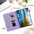 thumbnail image 2 of XYX for Samsung Galaxy Tab A7 10.4 Inch 2020 Release SM-T500 SM-T505 Case, PU Leather Slim Folio with Multi-Angle Stand - Purple Lily Flower, 2 of 7