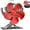 red(Mini), variant on Wood Stove Fan , Magnetic Pipe Heat Powered Non Electric Fireplace Fan, Silent Motor, W/Stove Accessories Thermometer, For Wood/Log/Pellet/Gas Burners